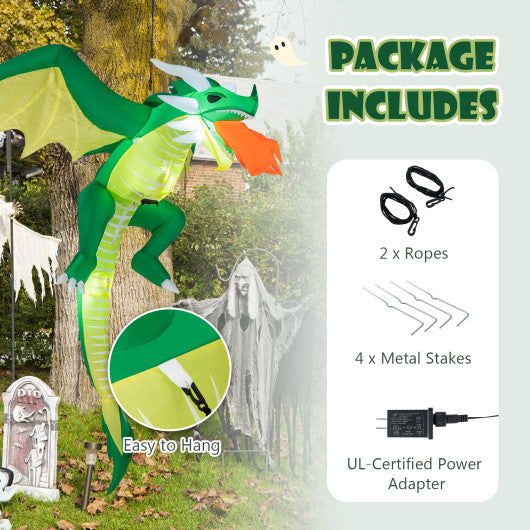 5 Feet Hanging Halloween Inflatable Dragon