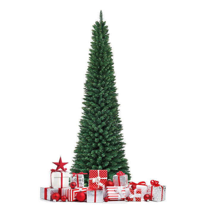 PVC Artificial Slim Pencil Christmas Tree-7 Feet