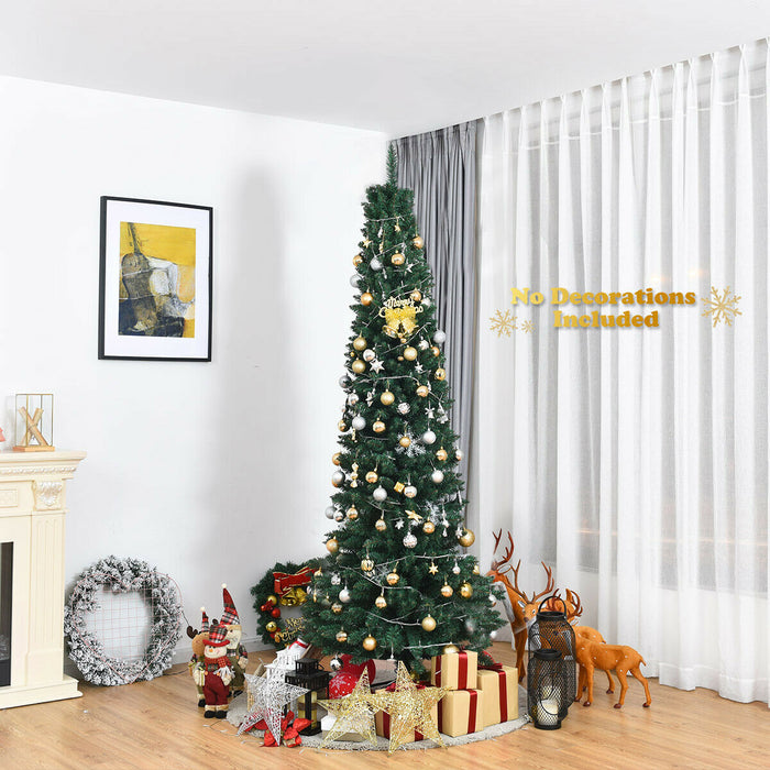 PVC Artificial Slim Pencil Christmas Tree-7 Feet