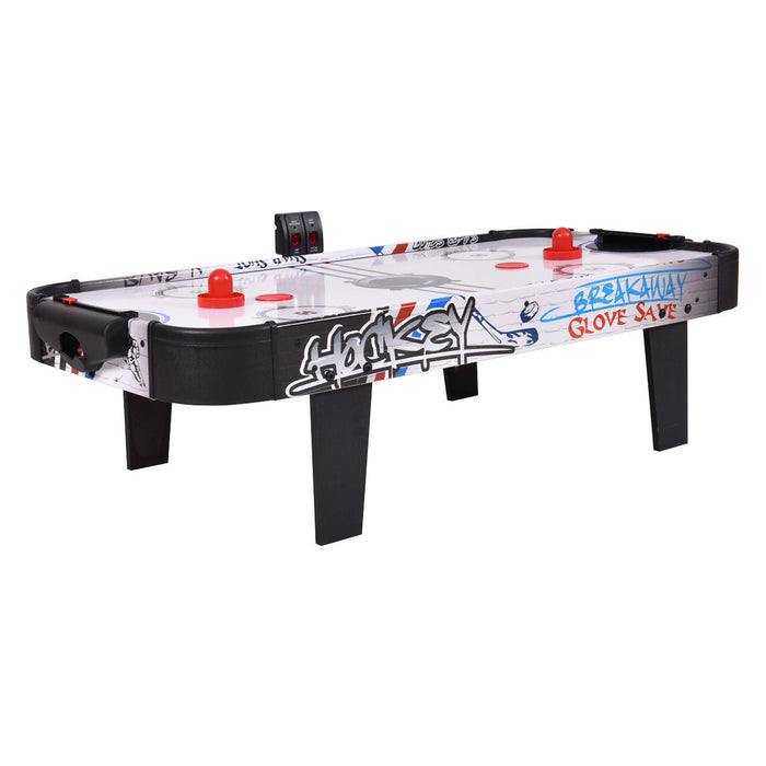 42 Inch Air Powered Hockey Table Top Scoring 2 Pushers