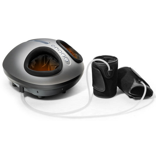 Foot Massager Machine with Heat and Calf Air Bag-Black