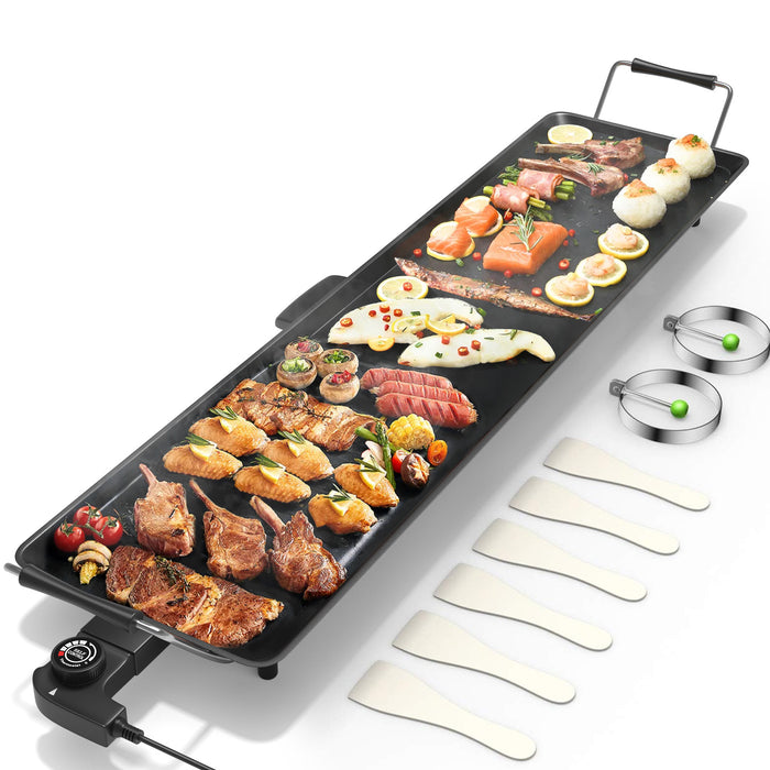 35 Inch Electric Griddle with Adjustable Temperature