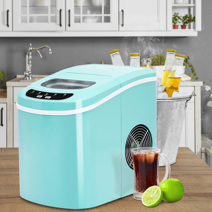 Mini Portable Compact Electric Ice Maker Machine-Green