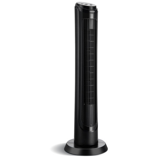 40 Inch Tower Fan with Remote 75Ëš Oscillating Fan with 3 Wind Modes and 4 Wind Speeds-Black