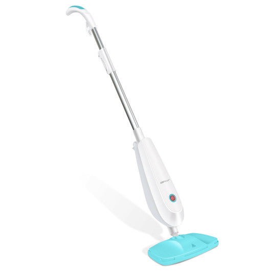 1100 W Electric Steam Mop with Water Tank for Carpet-Turquoise