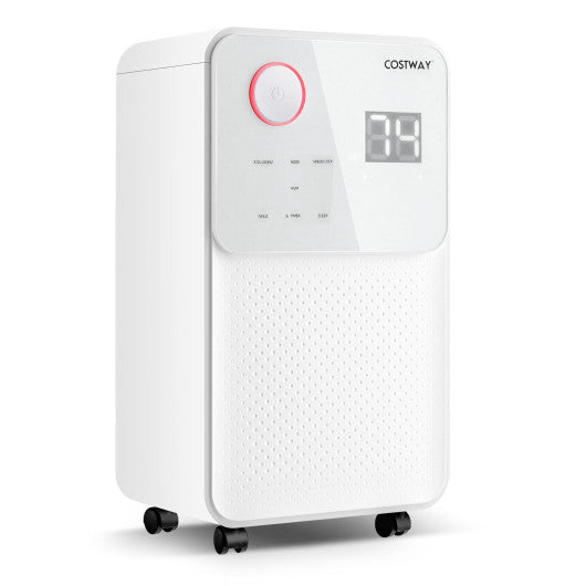 32 Pints 2000 Sq. Ft Dehumidifier for Home and Basements with 3-Color Digital Display-White