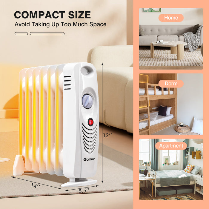 700 W Portable Mini Electric Oil-Filled Radiator Heater