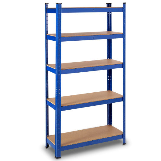 29.5 x 59 Inch Adjustable 5-layer 2000 lbs Capacity Tool Shelf-Blue