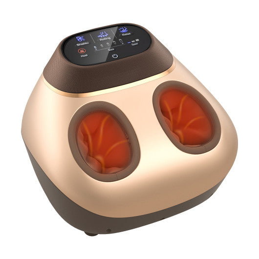 Shiatsu Foot Massage Machine with Air Compression-Golden