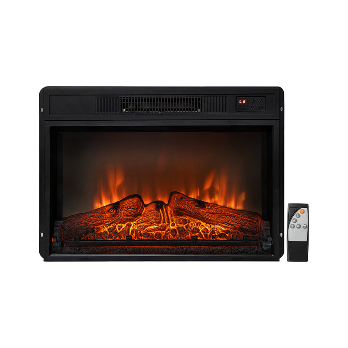 18/23 Inch Electric Fireplace Inserted with Adjustable LED Flame-23 inches