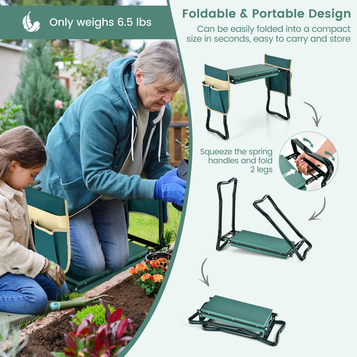 Folding Garden Kneeler and Seat Bench