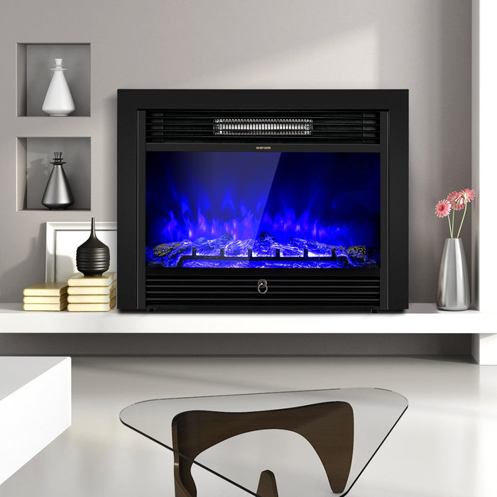 28.5 Inch Electric Fireplace Recessed with 3 Flame Colors