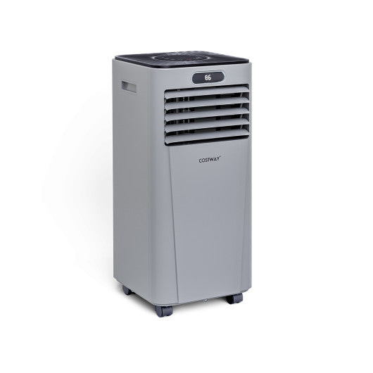 10000 BTU 4-in-1 Portable Air Conditioner with Dehumidifier and Fan Mode-Gray