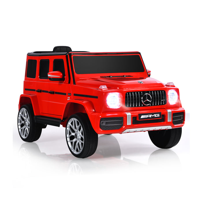 12V Mercedes-Benz G63 Licensed Kids Ride On Car with Remote Control-Red