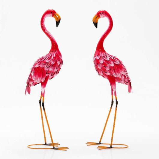 2-Piece Flamingo Garden Statue Set