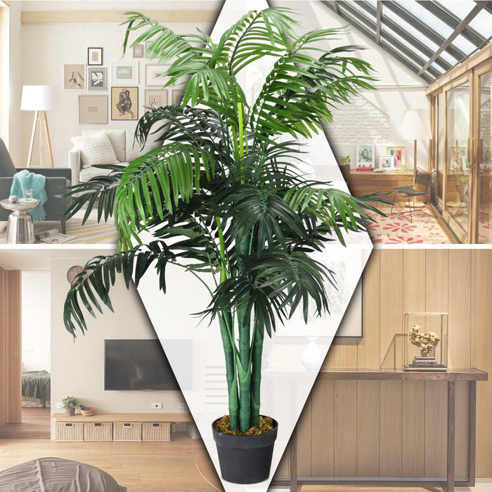 3.5 Feet Artificial Areca Palm Decorative Silk Tree with Basket