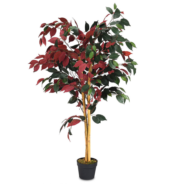 4 Feet Tall Artificial Ficus Tree with Nursery Pot