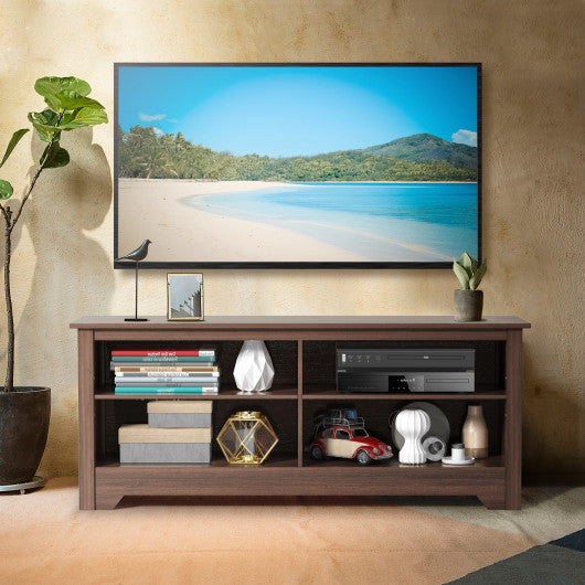 58 Inch Wooden Entertainment Media Center TV Stand