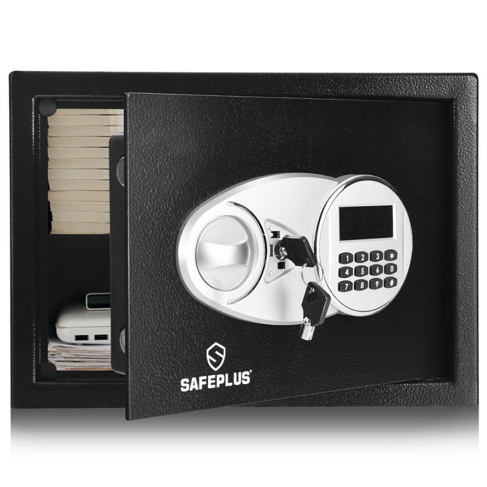 2-Layer Safe Deposit Box with Digital Keypad