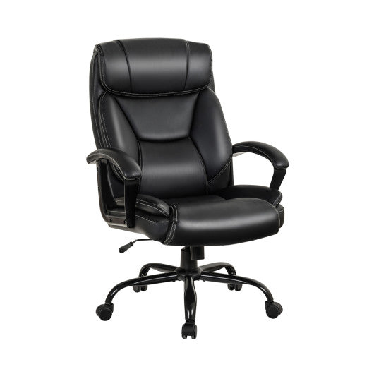 Massage Executive Office Chair with 6 Vibrating Points-Black