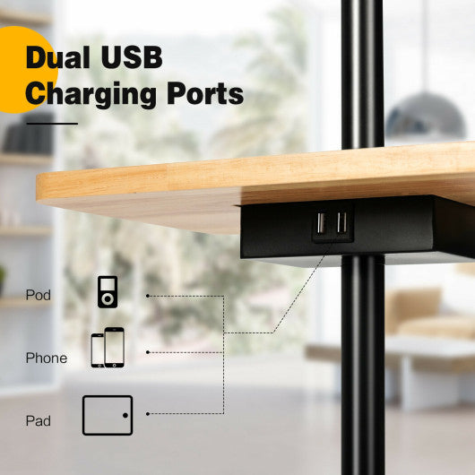 Modern Floor Lamp with Tray Table