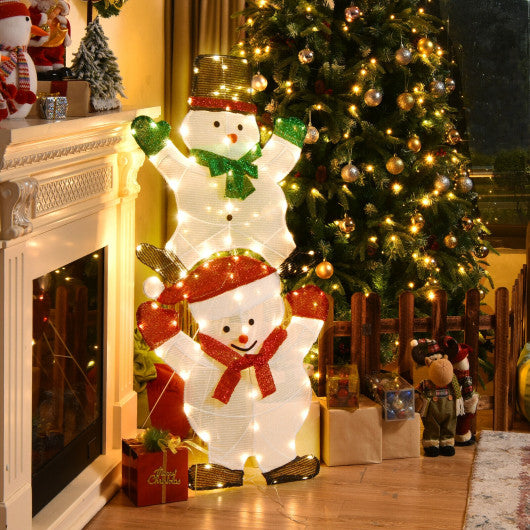 54 Inch Snowman Xmas Decorations with UL Certified Plug