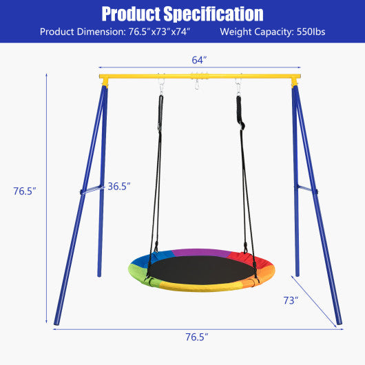 Extra Large Heavy Duty A-Frame Steel Swing Stand