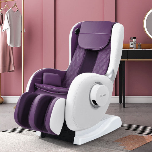 Soothe 04 - Full Body Zero Gravity Massage Chair Recliner with SL Track Heat -Purple