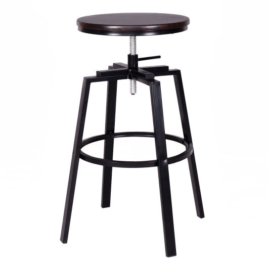 Set of 2 Adjustable Vintage Bar Stool