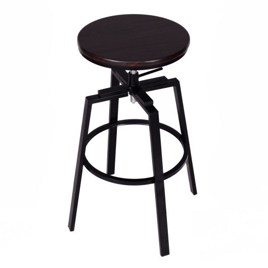 Set of 2 Adjustable Vintage Bar Stool