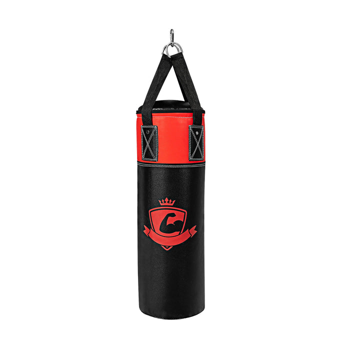 11 Pounds Kids Hanging Punching Bag Set with Punching Gloves-Black