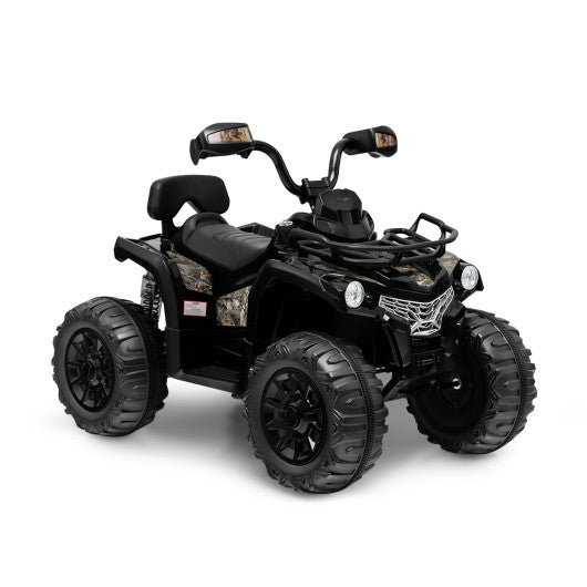 12V Kids Ride On ATV 4 Wheeler with MP3 and Headlights-Black