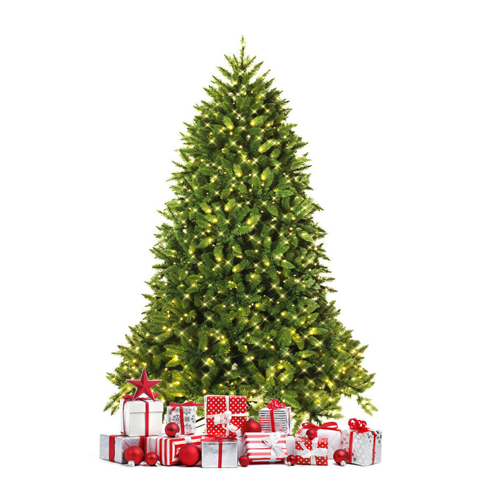 Premium Hinged Artificial Fir Christmas Tree with LED Lights-6 ft