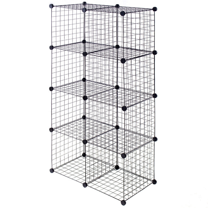 DIY 8 Cube Grid Wire Cube Shelves