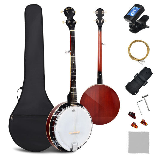 5-String Geared Tunable Banjo with case