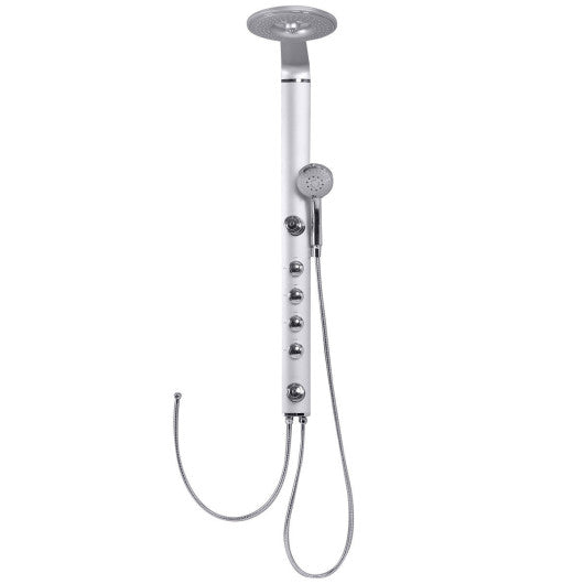 40 Inch Aluminum Alloy Shower Column Massage Jet System with Hand shower