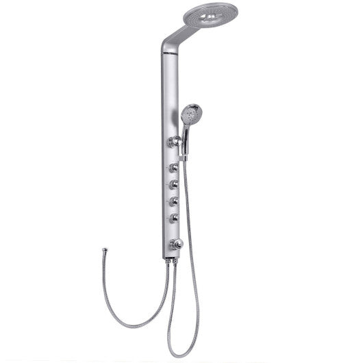 40 Inch Aluminum Alloy Shower Column Massage Jet System with Hand shower