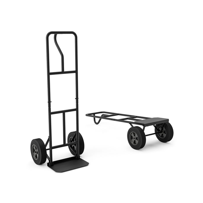 Folding Hand Cart for Home  Warehouse  Garage  Backyard-Dark