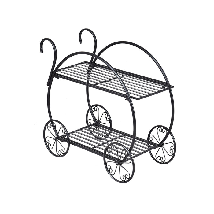 Heavy Duty Metal Flower Cart Plant Stand