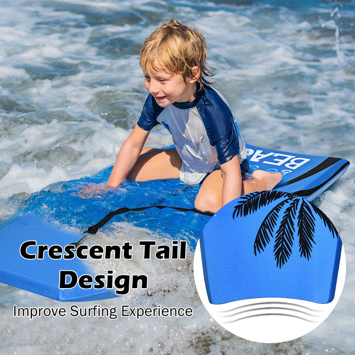 Super Lightweight Bodyboard Surfing with Leash EPS Core Boarding-M