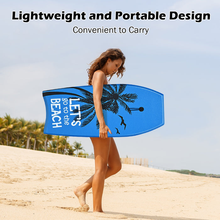 Super Lightweight Bodyboard Surfing with Leash EPS Core Boarding-L