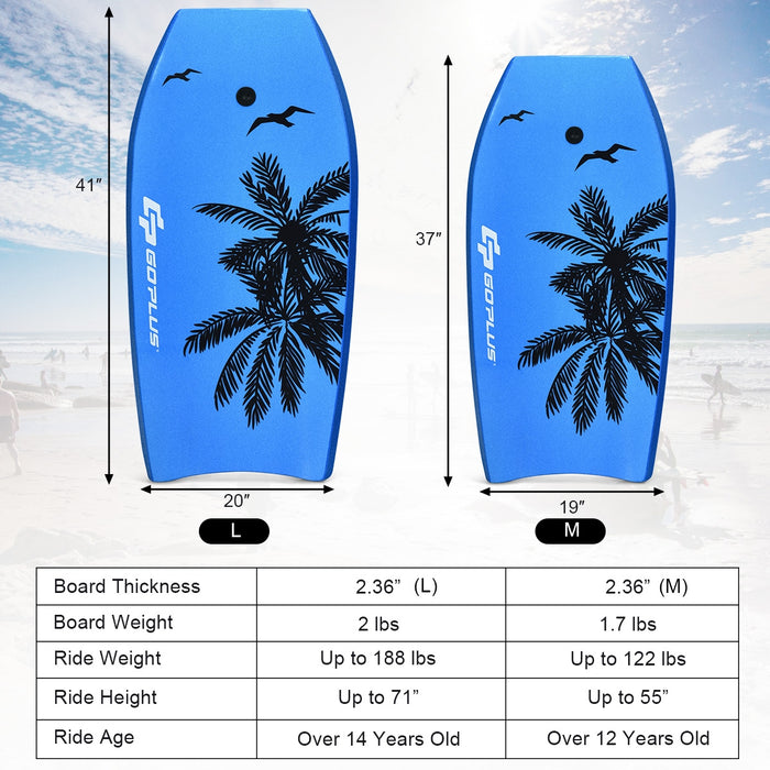 Super Lightweight Bodyboard Surfing with Leash EPS Core Boarding-M