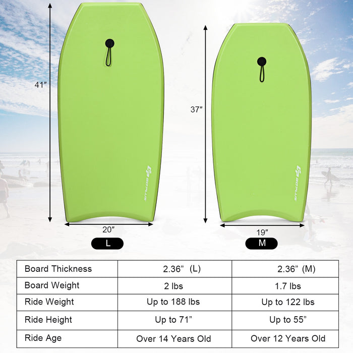 Super Surfing  Lightweight Bodyboard with Leash-M