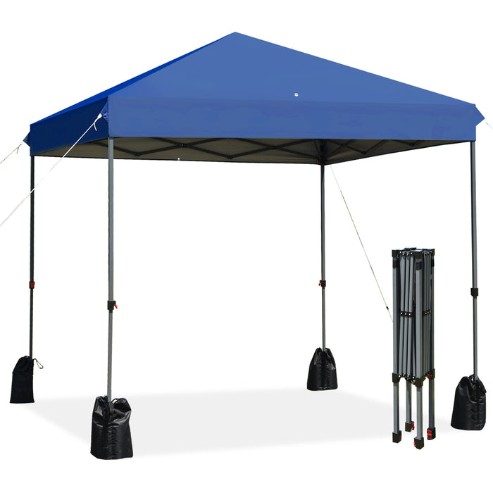 8â€™x8' Outdoor Pop up Canopy Tent  w/Roller Bag-Blue