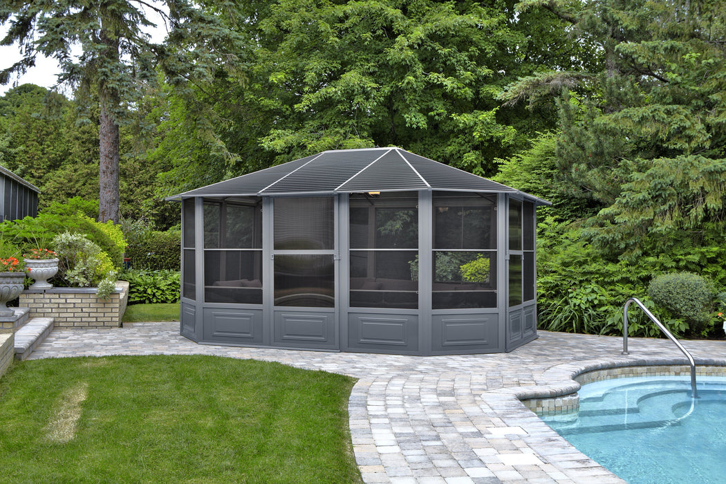 Gazebo Penguin Florence Solarium with Metal Roof - 12 X 15'