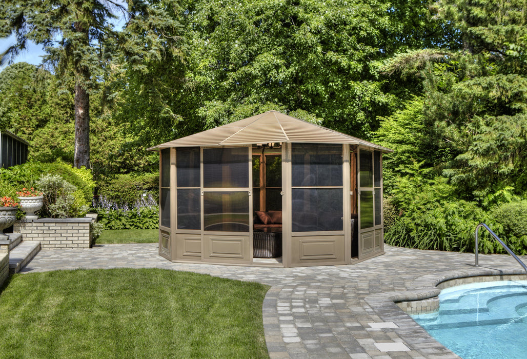 Gazebo Penguin Florence Solarium with Metal Roof - 12 X 15'