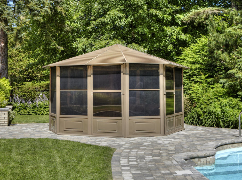 Gazebo Penguin Florence Solarium with Metal Roof - 12 X 15'