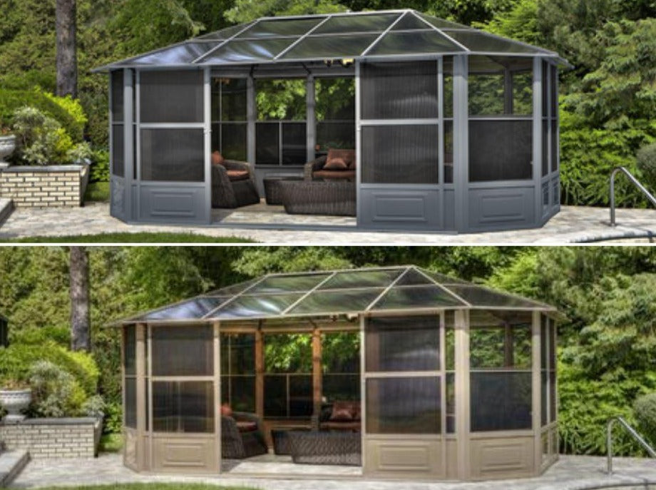 Gazebo Penguin Florence Solarium with Polycarbonate Roof 12' x 18'