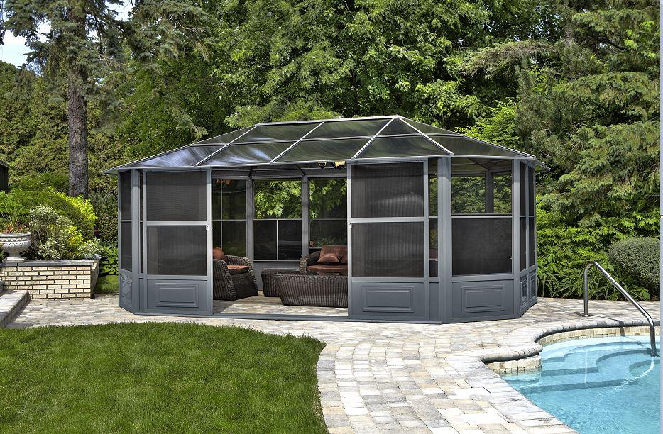 Gazebo Penguin Florence Solarium with Polycarbonate Roof 12' x 18'