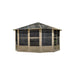 Penguin™ Sunroom Kit Gray/Tan with Polycarbonate Roof - The Better Backyard